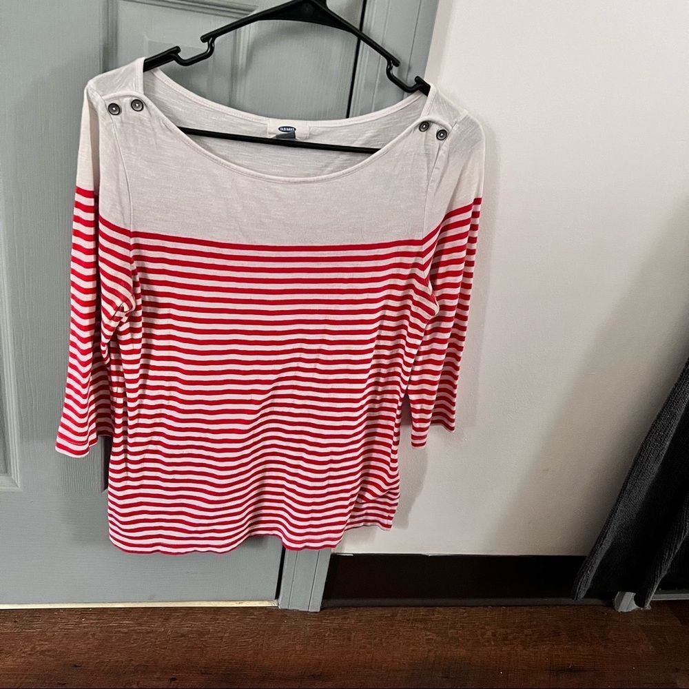Women's Old Navy Striped Shirt — Medium